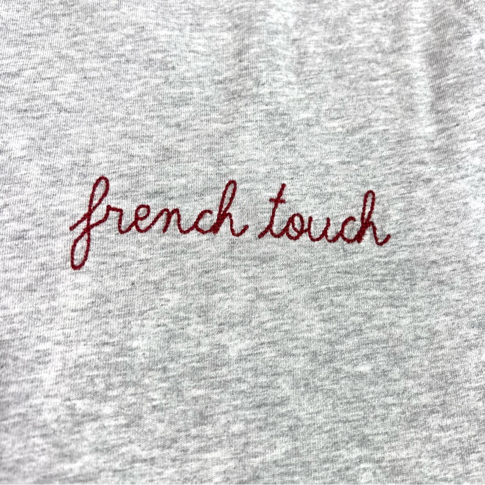 Maison Labiche French Touch Grey Short Sleeve Tee Size XXS - Picture 3 of 6